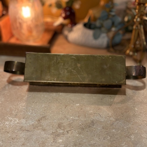 Vintage made in Sweden brass 4 candle holder - Picture 8 of 11